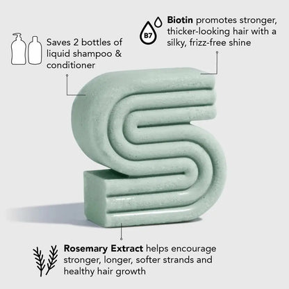 Rice Water Shampoo & Conditioner Bar Combo for Hair Growth