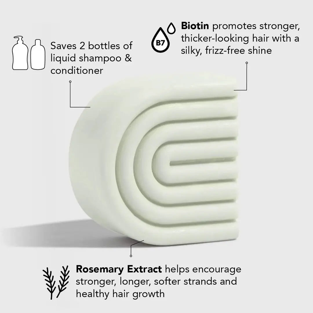 Rice Water Shampoo & Conditioner Bar Combo for Hair Growth