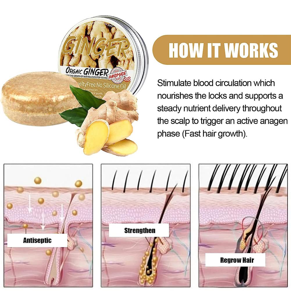 Anti-Hair Loss Ginger Shampoo Bar
